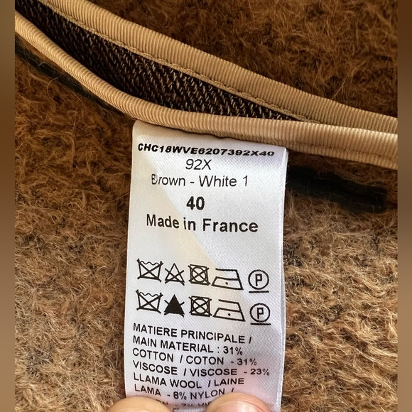 RARE Chloe Fall Winter 2018 Runway Blazer Coat Tweed Blazer Size 40 Pristine - Picture 14 of 14